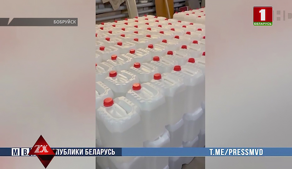 Партию контрафактного спирта изъяла милиция в Бобруйске 