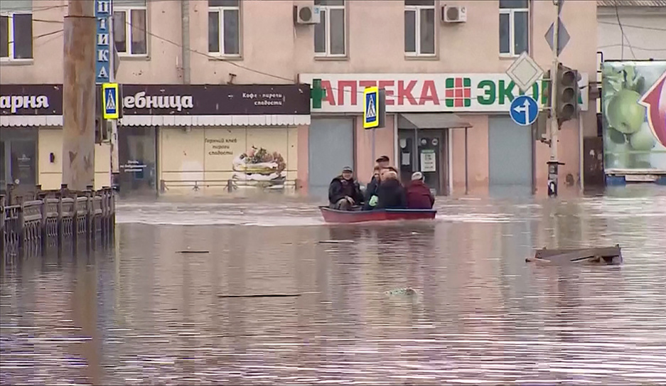 В Оренбурге ситуация ухудшается - разлив стал самым большим за историю города
