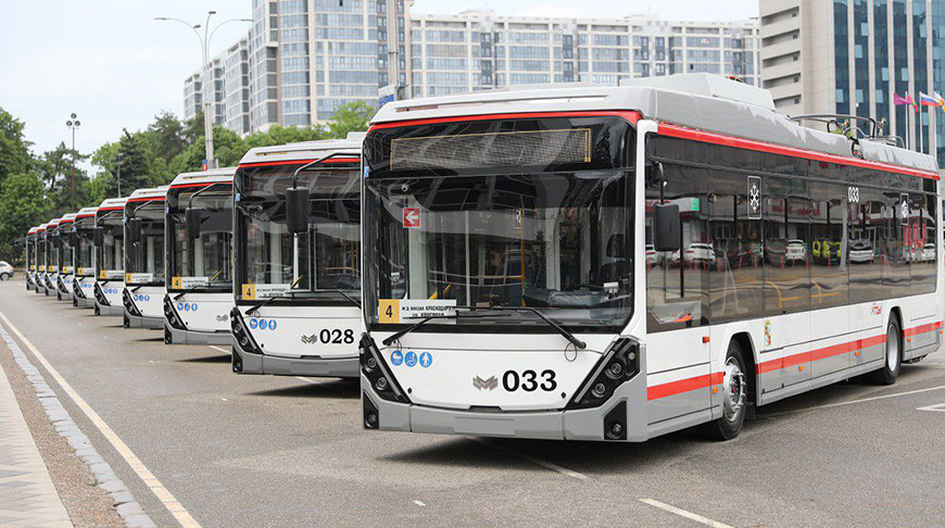 Новые троллейбусы БКМ Холдинг вышли на линию в Краснодаре