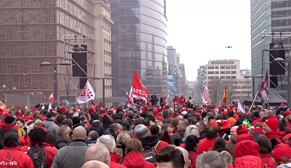 В Брюсселе тысячи демонстрантов выступили против финансовых реформ ЕС
