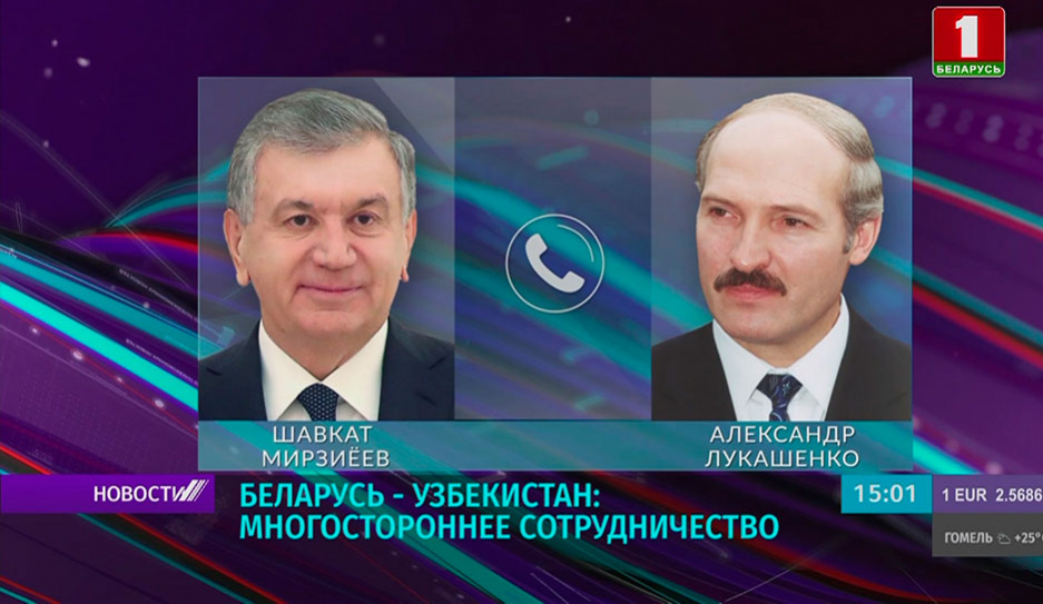 Александр Лукашенко поздравил главу Узбекистана с 65-летием