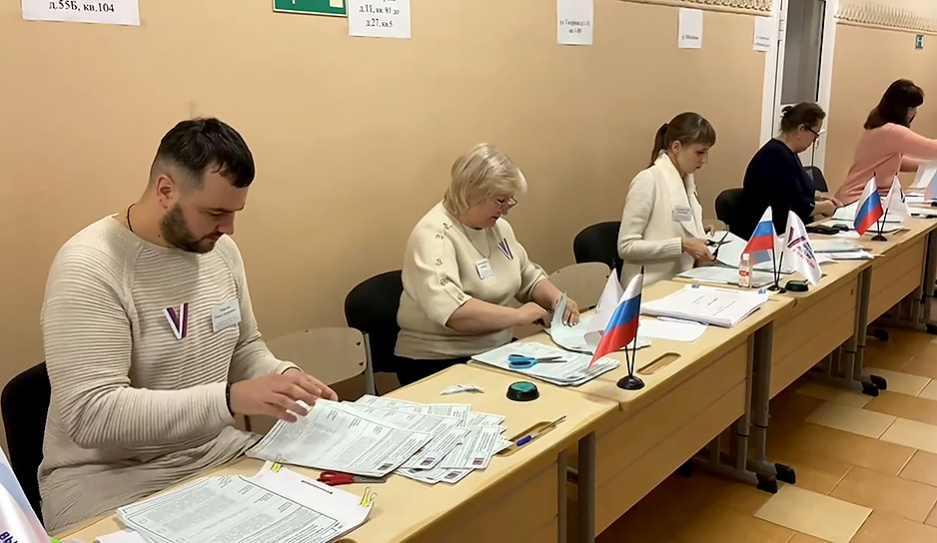 Путин набрал 87,29 % голосов после обработки 99,76 % бюллетеней на выборах президента РФ
