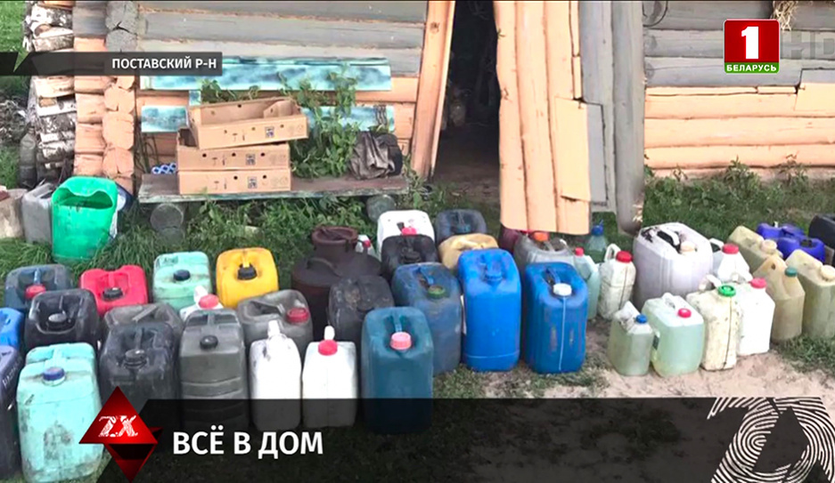Почти тонну окрашенной солярки сельхозпредприятия обнаружили в Поставском районе