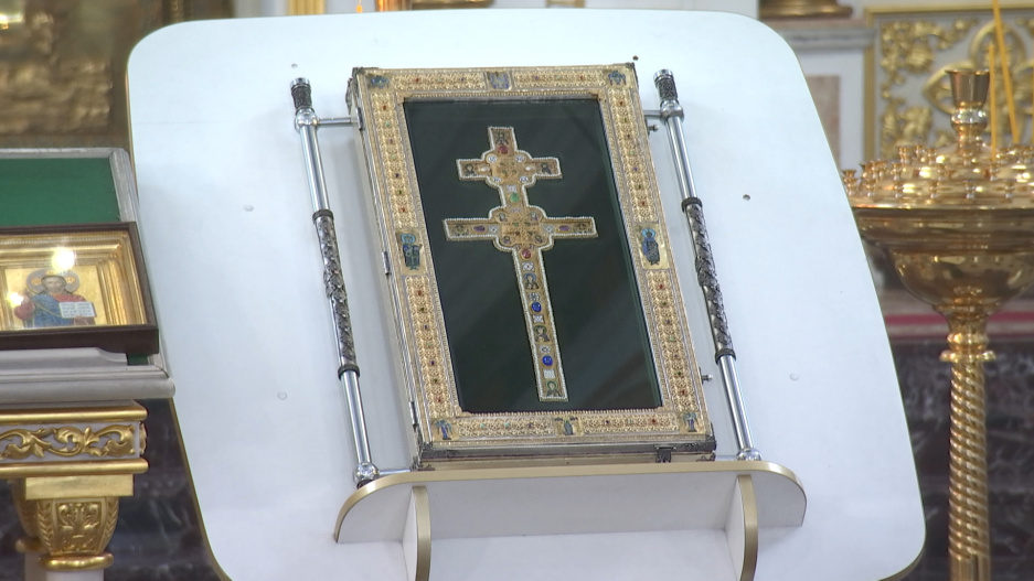 Воссозданный крест Евфросинии Полоцкой прибыл в Витебск