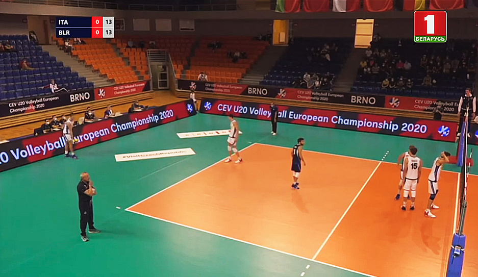 Волейболисты сборной Беларуси уступили в полуфинале молодежного чемпионата Европы соперникам из Италии