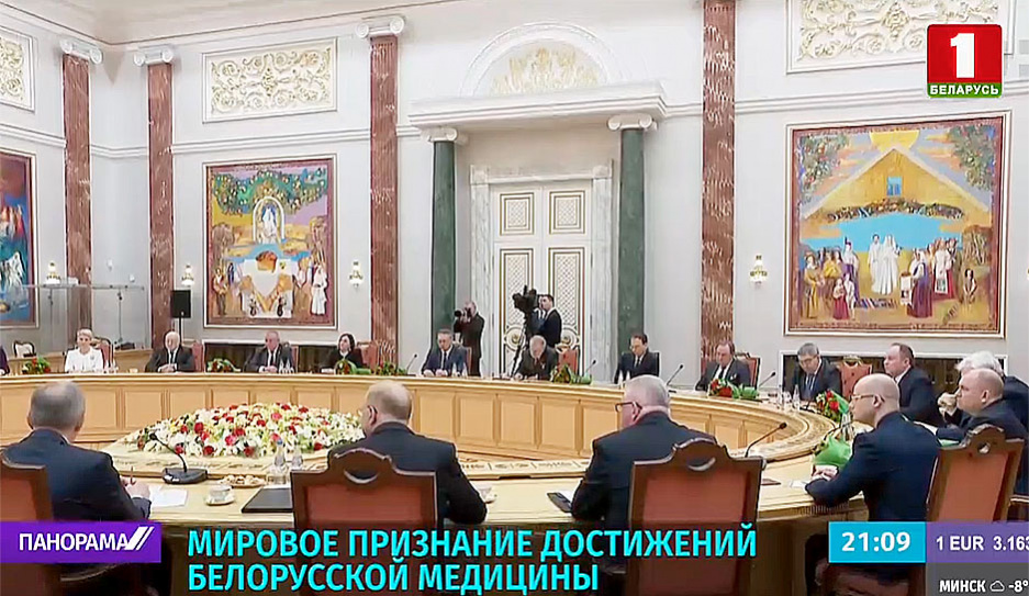 Разговор Александра Лукашенко с научной элитой страны состоялся во Дворце Независимости