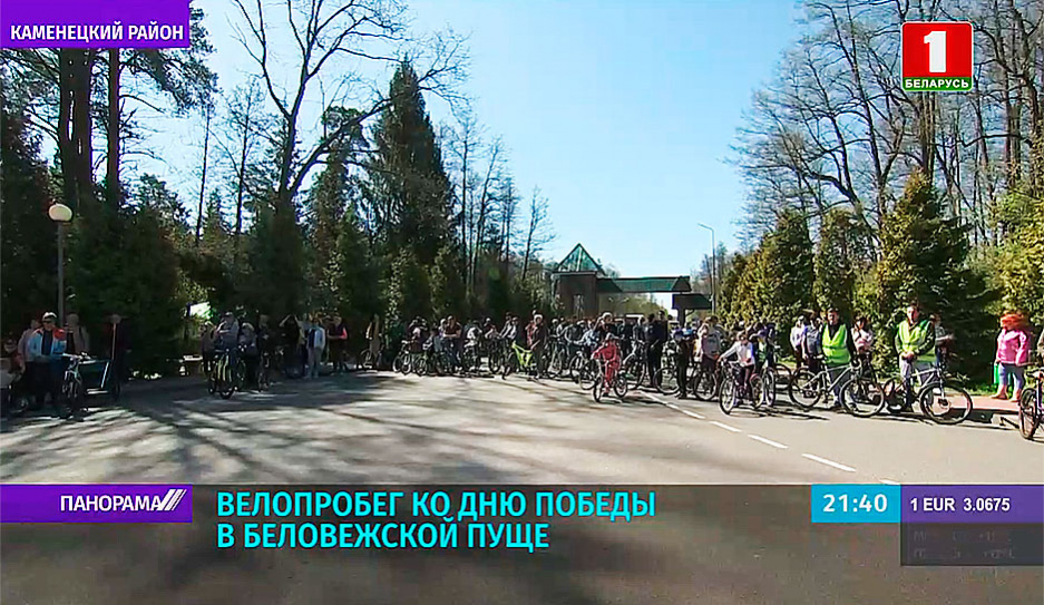 Велопробег ко Дню Победы устроили в Национальном парке Беловежская пуща