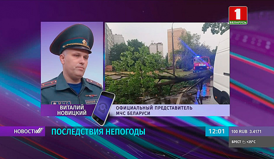 Комментарий МЧС о последствиях стихии в Беларуси 