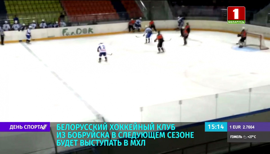 Белорусский хоккейный клуб из Бобруйска в следующем сезоне будет выступать в МХЛ