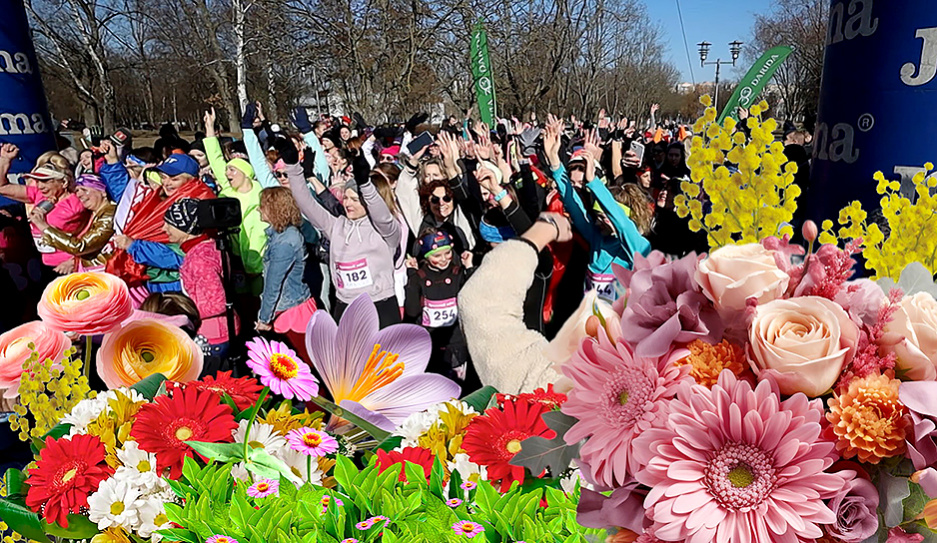 Около полутысячи  девушек со всех уголков Беларуси по традиции встретили 8 Марта Красивым забегом 