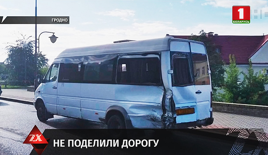 В Гродно столкнулись маршрутка и автомобиль скорой помощи 
