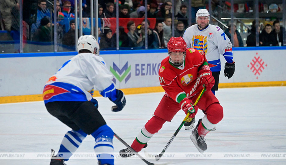 Хоккейная команда Президента Беларуси сыграла вничью с командой Минской области